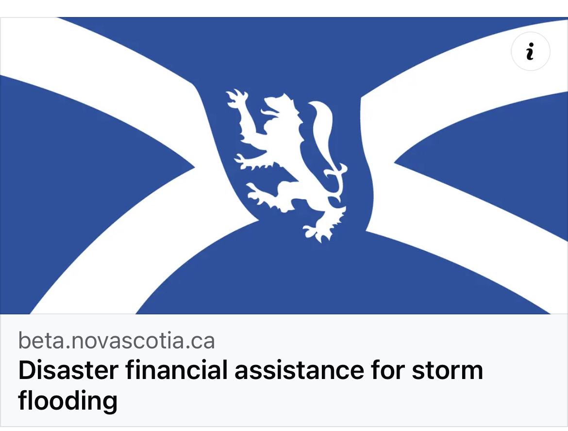 Graphic for Province of Nova Scotia’s disaster financial assistance program