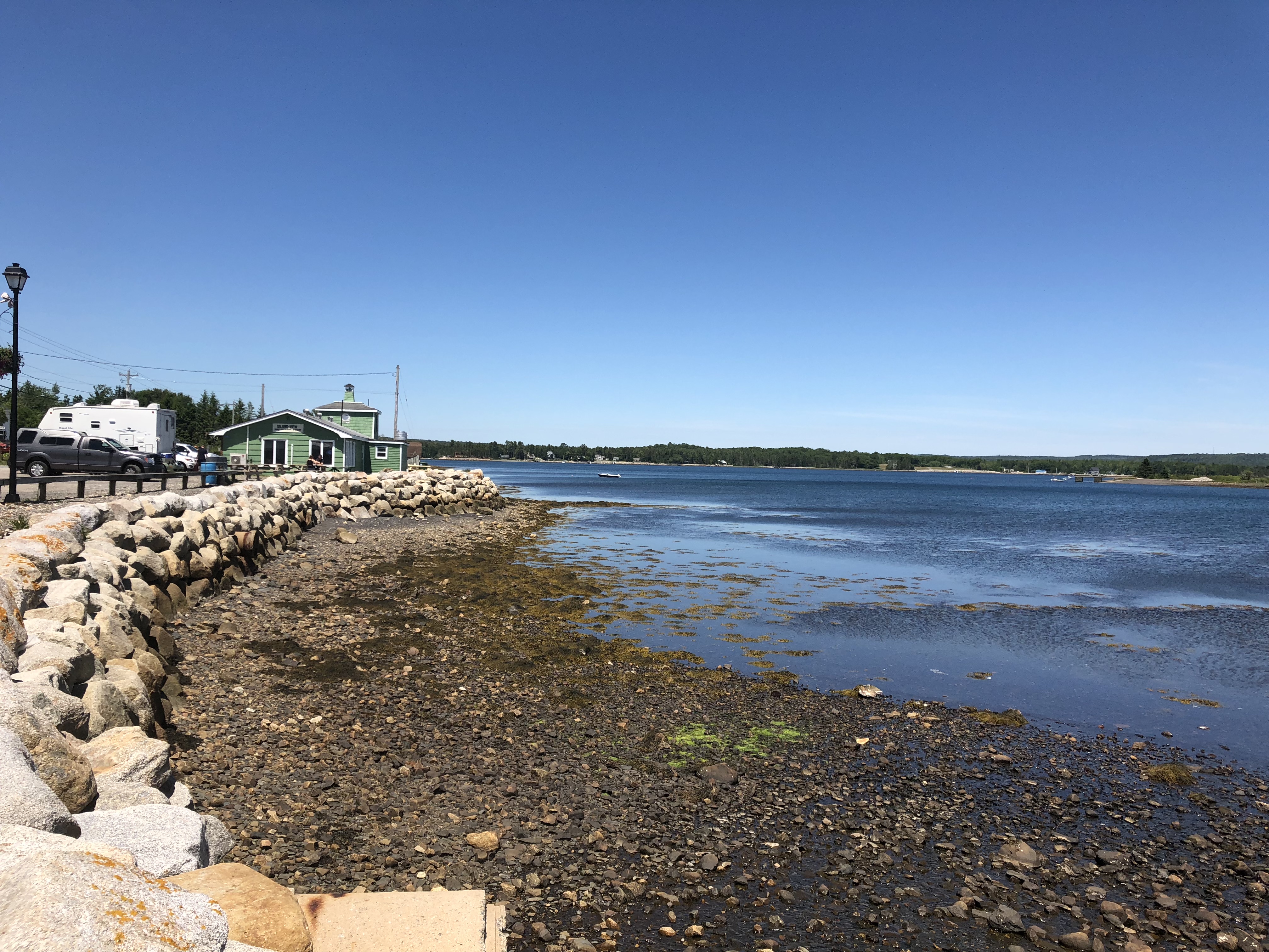 Wild Rose Park coastal view with blue skies