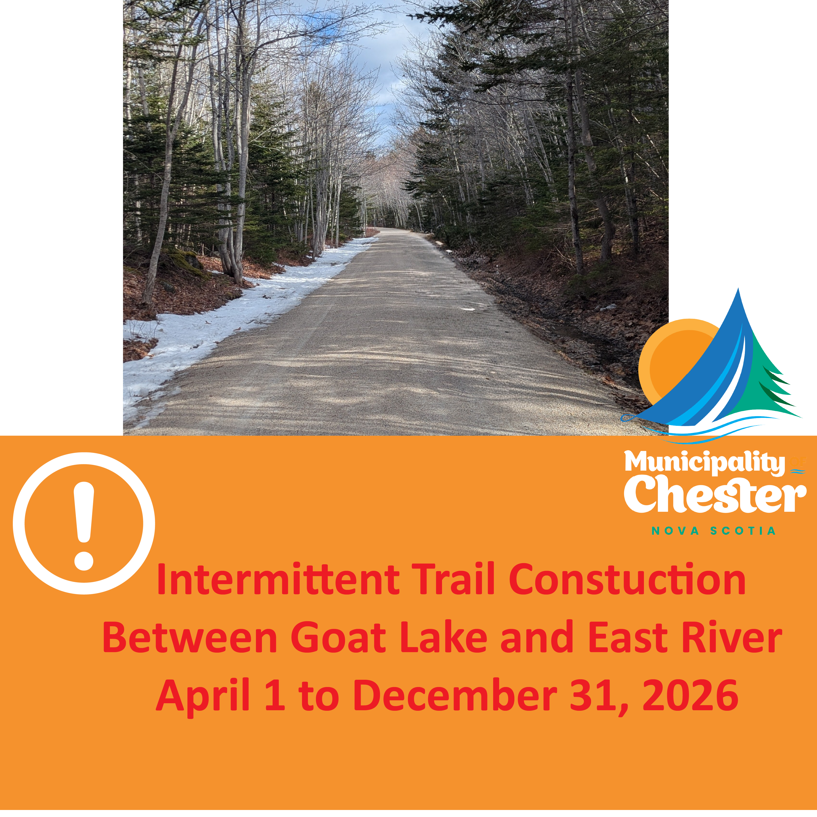 Picture of a trail and text on poster is in body of post.