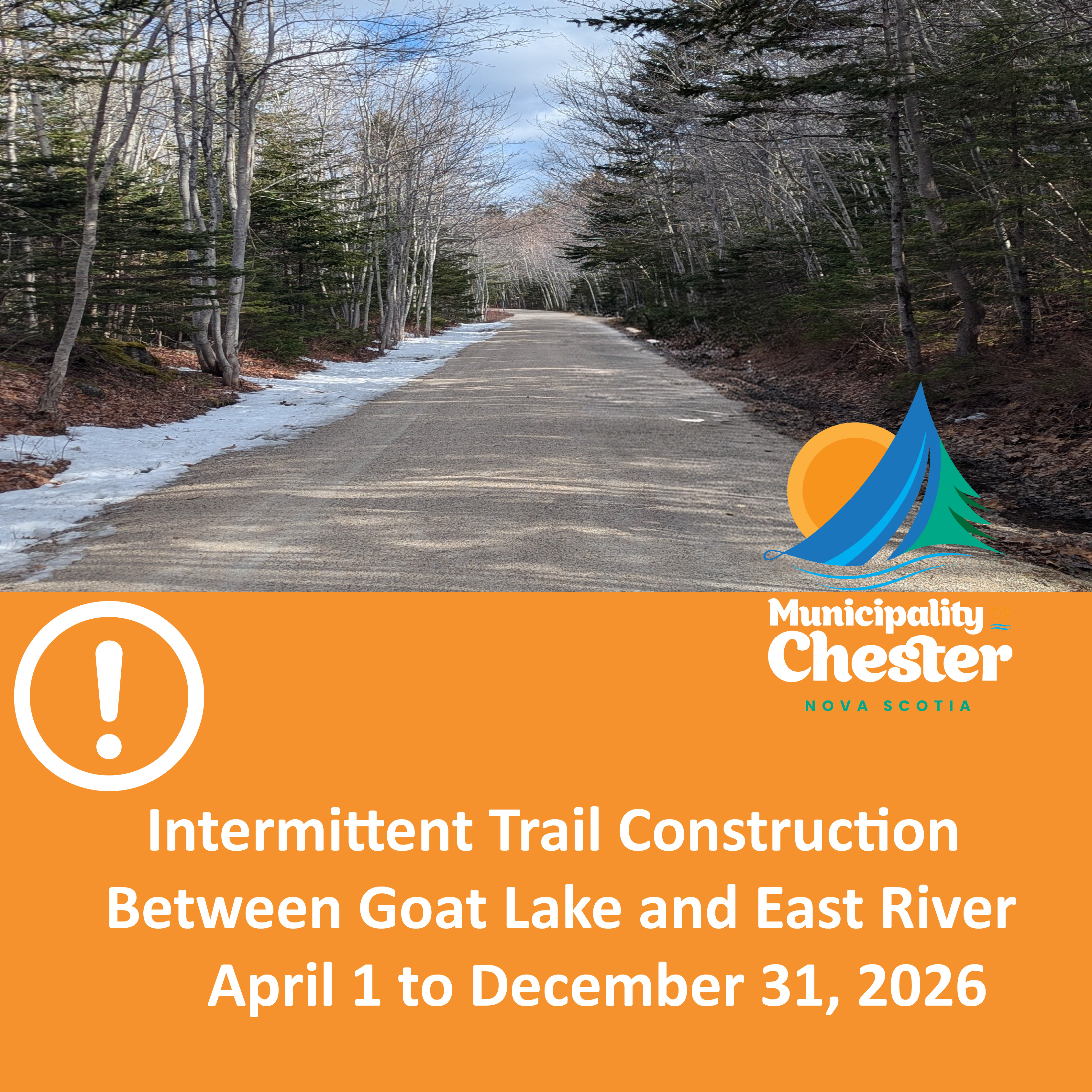 Picture of a trail and text on poster is in body of post.