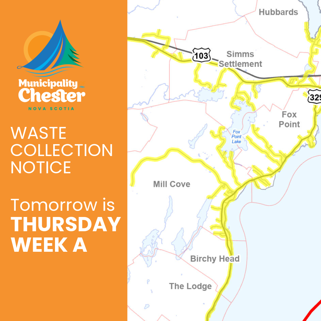 map of a waste collection route described in body of post