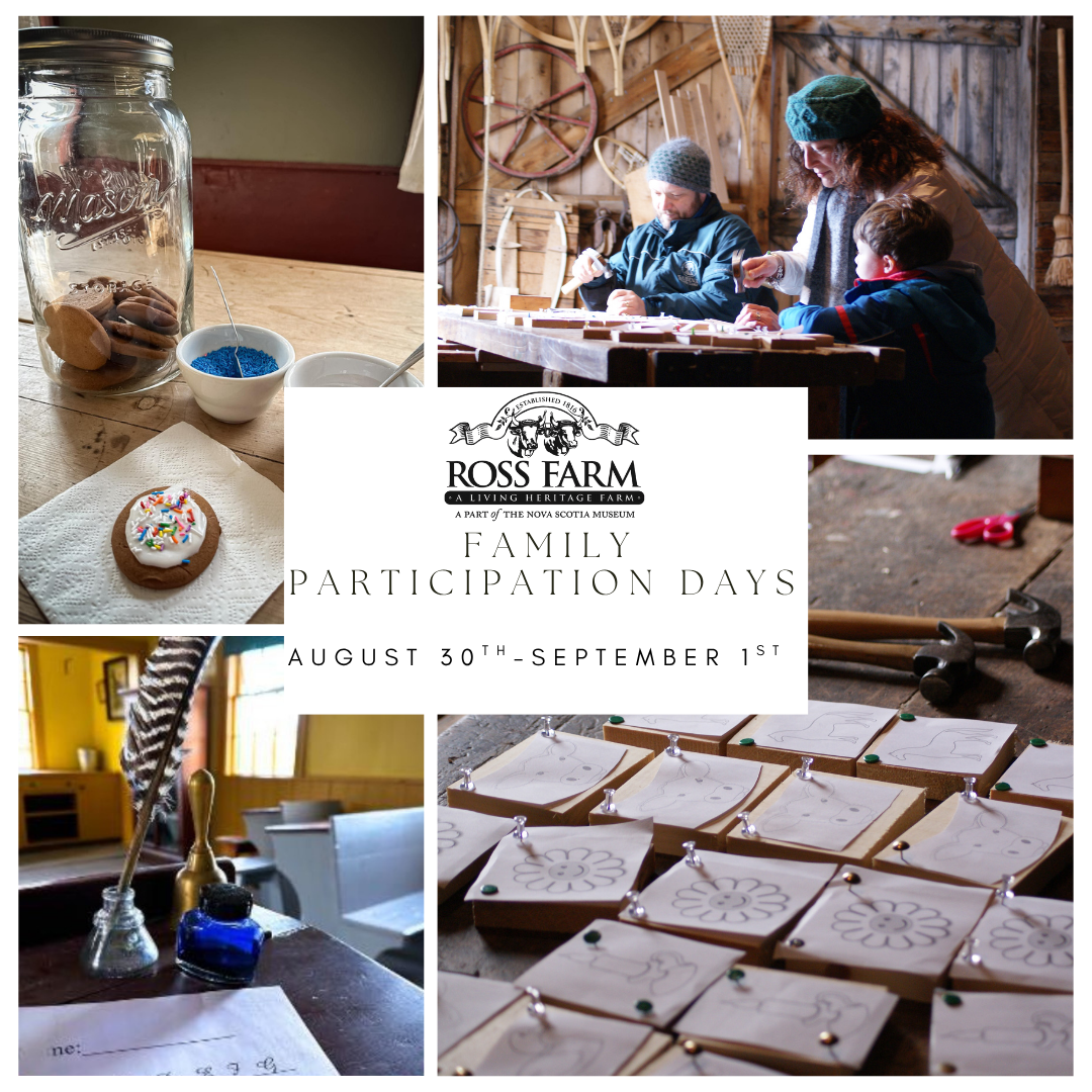 Labour Day weekend, August 30th - September 1st, step back in time with us and participate in some hands-on activities.