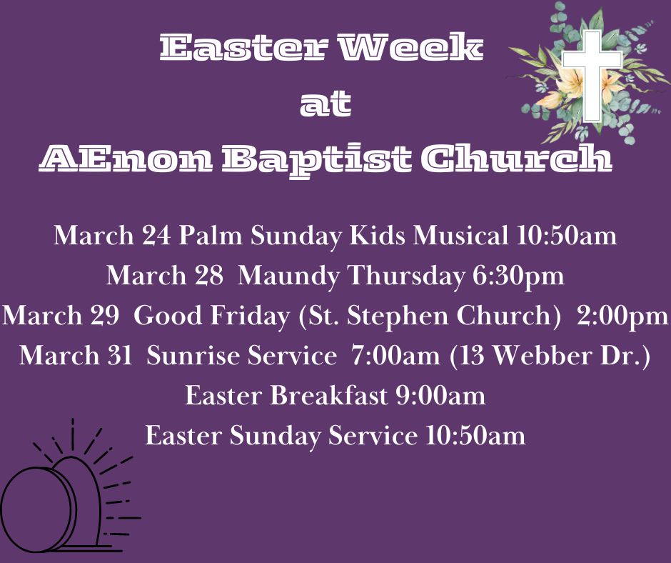 Join us in celebration Easter Week
