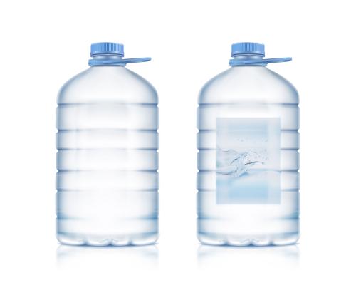 plastic water bottles