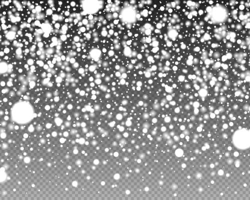 snowflakes on a black background