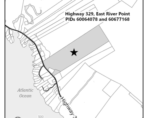 map of a portion of the Municipality of Chester in East River