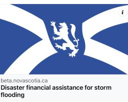 Graphic for Province of Nova Scotia’s disaster financial assistance program