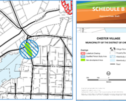 Map of affected area and graphic reference to Land Use By-Law