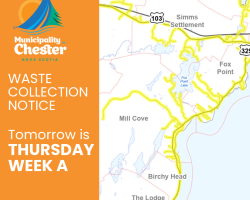 map of a waste collection route described in body of post