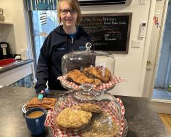 Come to the shop. It's worth the stop. We carry Boulangerie La Vendeenne sweet & savory baked goods.